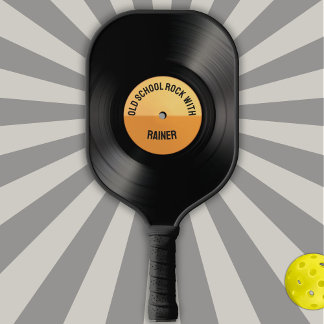 旧学校ブラックレコード蓄音機 ピックルボールラケット
