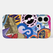 旧学校レトロヴィンテージY2K/90のステッカー Case-Mate iPhoneケース (裏面 (横))