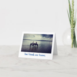 旧学校紙カードの友情 サンキューカード