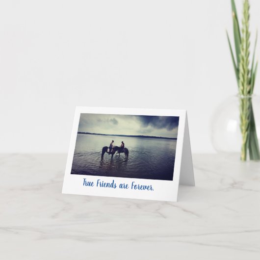 旧学校紙カードの友情 サンキューカード (正面)