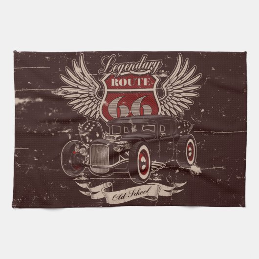 旧学校線66 キッチンタオル (横)