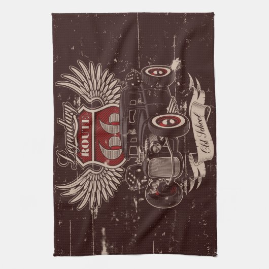 旧学校線66 キッチンタオル (縦)