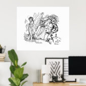 旧学校魔法の山岳いたずら ポスター (ホームオフィス)