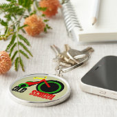 旧学校 – 背景色の変更 キーホルダー (側面)