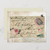 旧封筒&ヴィンテージバラスクラップブック紙 (正面/裏面)