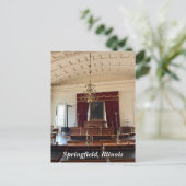 旧州キャピトルinスプリングフィールド， IL シーズンポストカード (スタンド正面)
