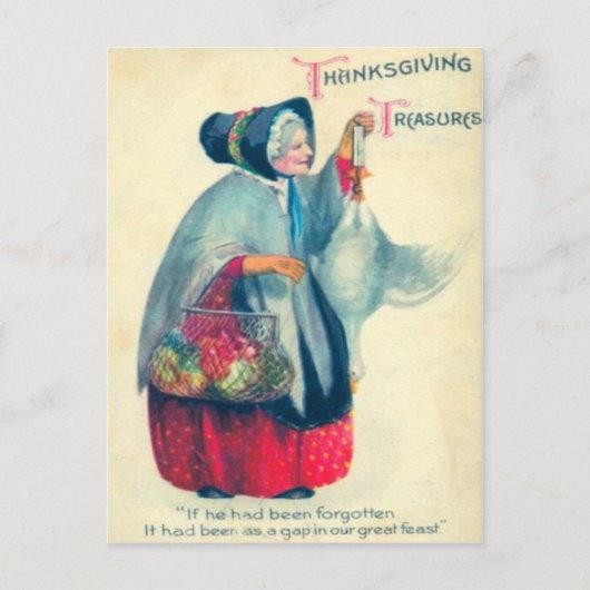 旧巡礼者の女性 ポストカード (正面)