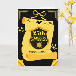 旧巻黒番ゴール25結婚周年 カード