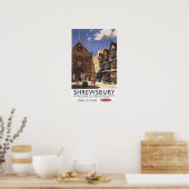 旧市庁舎ビュー英国鉄道ポスター ポスター (キッチン)