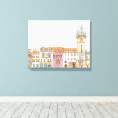 旧市庁舎プラハチェコ キャンバスプリント (インサイチュ (ウッドフロア))