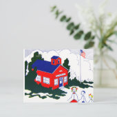 旧市立学校 ポストカード (スタンド正面)