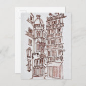 旧市街のマニス広場 |バレンシア，スペイン ポストカード (正面/裏面)