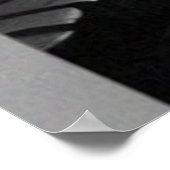 旧市街の白黒の謎の古い通り ポスター (角)