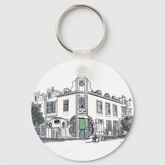 旧市街の通り キーホルダー (正面)