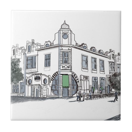 旧市街の通り タイル (正面)