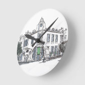 旧市街の通り ラウンド壁時計 (傾斜)
