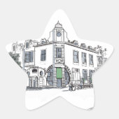 旧市街の通り 星シール (正面)