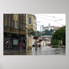 旧市街の雨の日 ポスター