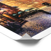 旧市街を越える月 ポスター (角)