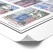 旧市街アレクサンドリアのスケッチ ポスター (角)