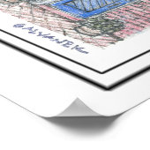 旧市街アレクサンドリアのスケッチ ポスター (角)