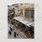 旧市街エルサレムの通り ポストカード (正面)