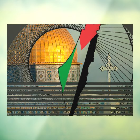 旧市街エルサレム窓ガラス貼り付け ウィンドウサイン (シート3)