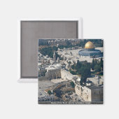 旧市街エルサレム、イスラエル、ロックのドーム マグネット (正面/裏面)