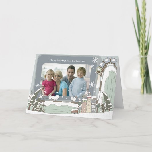 旧市街クリスマスフォトグリーティングカード シーズンカード (正面)