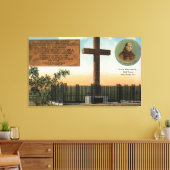 旧市街サンディエゴSerra Monumentのビュー キャンバスプリント (インサイチュ (リビング))