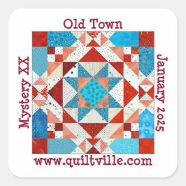 旧市街ステッカー スクエアシール