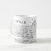 旧市街ネセバルを見る コーヒーマグカップ (正面左)