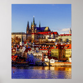 旧市街プラハ。チェコ ポスター