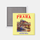 旧市街プラハ。チェコ マグネット (正面/裏面)