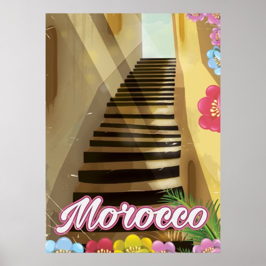旧市街モロッコ旅行ポスター ポスター (正面)