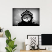 旧市街時計 ポスター (ホームオフィス)