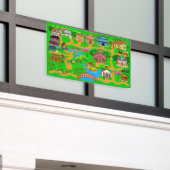 旧市街路2 1/2' x 4' 横断幕 (ビルの外側)