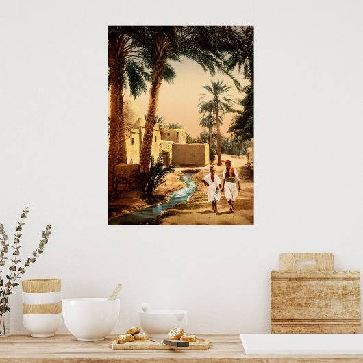 旧市街通りII,ビスクラ,アルジェリア ポスター (キッチン)