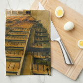 旧市街，ガムラスタン，ストックホルム，スウェーデン キッチンタオル (四つ折り)