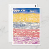 「旧市街（概要）」絵画by Paul Klee ポストカード (正面/裏面)