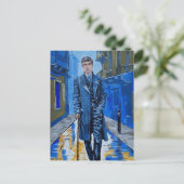 旧市街，男，通り，杖 ポストカード (スタンド正面)