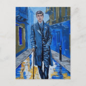 旧市街，男，通り，杖 ポストカード (正面)