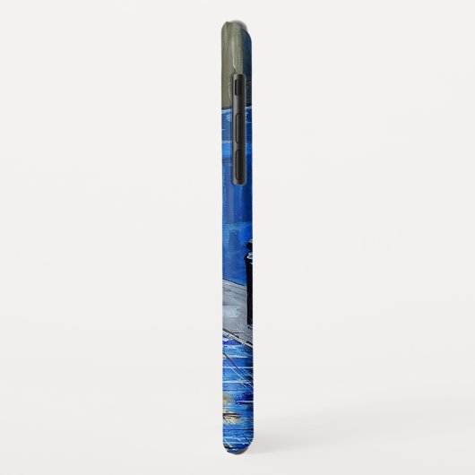 旧市街，男，通り，杖 Case-Mate iPhoneケース (裏面/左)