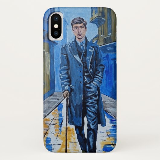旧市街，男，通り，杖 Case-Mate iPhoneケース (裏面)
