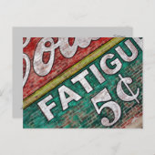 旧建物レンガ壁グラフィティ – ポストカード (正面/裏面)