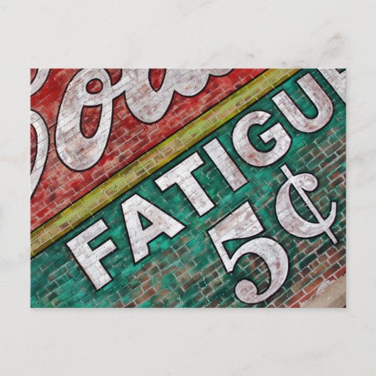 旧建物レンガ壁グラフィティ – ポストカード (正面)