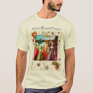 旧式でイタリアンなパペット仮面舞踏会はコスチュームを覆います Tシャツ