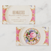 旧式でビクトリアンな上限のケイタリングビジネスカード 名刺 (正面/裏面)