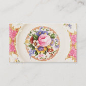 旧式でビクトリアンな上限のケイタリングビジネスカード 名刺 (裏面)