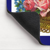 旧式でビクトリアンな花のマウスパッド マウスパッド (コーナー)